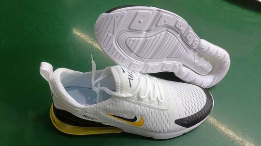 Cheap Nike Air Max 270 White Black Yellow Men's Women's Shoes-11 Cheap Nike Air Max 270 White Black Yellow Men's Women's Shoes-11